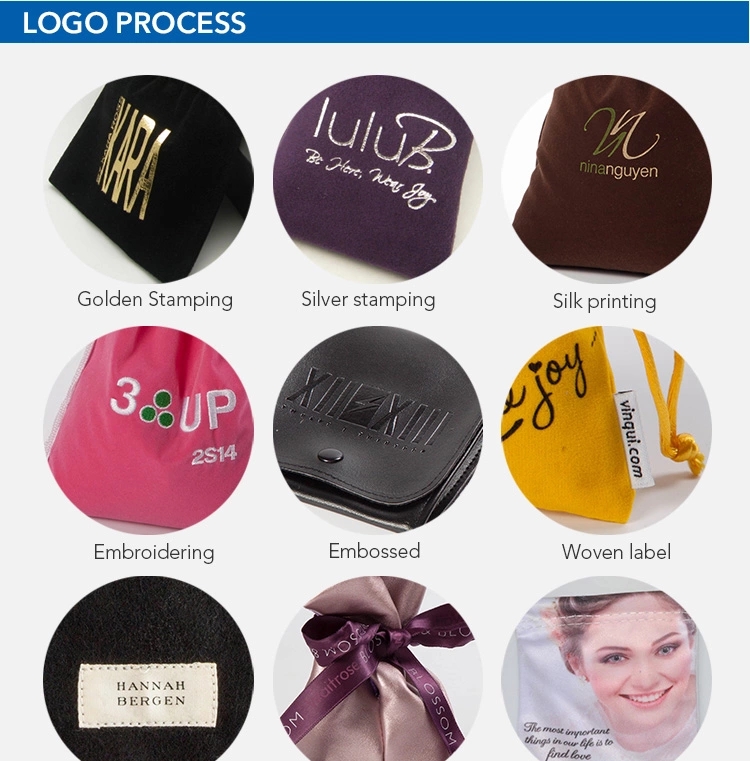 PU Leather Jewelry Packaging Bag Cosmetic Drawstring Bag Gift Bag Jewelry Pouch with logo
