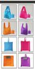 Customized Printing Logo Polyester Foldable Shopping Bag Women's Clothes Drawstring Shopping Bag Polyester Bag