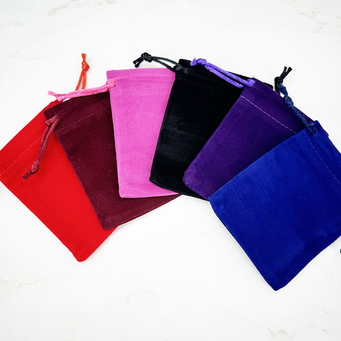 Customized Velvet Jewelry Bag Fashionable Wedding Gift Packaging Drawstring Watch Other Small Items Available Various Sizes