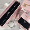 Box and Bag with Insert Set Jewelry Box Plus Jewelry Bag Paper Drawer Bracelet Necklace Earring Box Microfiber Pouch