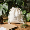 Eco-friendly Cotton Canvas Drawstring Bag Jewelry Gift Candle Packaging Bag Custom Printed Organic Dust Pouch