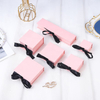 Custom Eco Friendly Recyclable Paper Cardboard Jewelry Case Book Style Jewelry Packaging Box with Ribbon