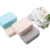 Portable Luxury Jewelry Case with Zipper for Earrings Rings Necklaces Travel Organizer Jewelry Box