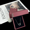 Wholesale OEM Custom Luxury PU Gift Jewelry Package Box Ring Necklace Leather Box With Logo Design Small Portable Jewelry Box