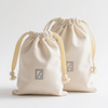 Gold String Cotton Bag Drawstring Closure Storage Canvas Bag Cosmetics Culture Custom Logo Cotton Jewelry Bag