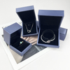 Wholesale Custom Logo Leather Jewelry Packaging Box Wedding Ring Box Luxury Bracelet Necklace Earrings Ring Jewelry Storage Box