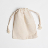 Custom Organic Cotton Drawstring Bag for Jewelry Recyclable Biodegradable Rings Earrings Watches Glasses Dust-Free Gift Giving