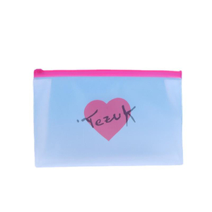 Custom Waterproof Eco Friendly Zipper Resealable Reuse Packaging Frosted Plastic PVC Bag