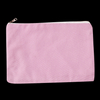 OEM Custom Cosmetic Bag Recycled Durable Travel Makeup Pouch Zipper Waterproof Lipstick Perfume Storage Cotton Canvas Logo