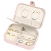 2022 Personalized Organizer Packaging Boxes Ring Earring Pendant Bracelet Zipper Closure Leather Jewelry Storage Box