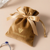 Customized Luxury Velvet Jewelry Packaging Pouch and Suede Velvet Gift Bag for Women with Logo for Ring Necklace