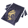 Custom Logo Large Satin Drawstring Bag Eco-Friendly Reusable Hair Bundle Packaging for Jewelry and Gifts