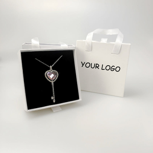 Wholesale Customizable Logo DIYshou Jewelry Packaging Cardboard Paper Pearl Box for Rings Necklaces Charms Earrings Bracelets