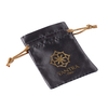 Custom Screen Printed & Hot Stamped Satin Jewelry Drawstring Bags-Dust Proof & Free Yu-Touch Brand Direct Supplier