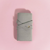 Custom Logo Luxury Suede Velvet Microfiber Jewelry Storage Case Gray Roll Bag Travel Organizer Customized Logo Jewelry Container