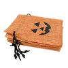 Eco-Friendly Linen Small Sachet Custom Logo Printed Helloween Candy Pumpkin Linen Pouch Drawstring Gift Jute Bags Rings Glasses
