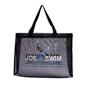 High Quality Custom Design with logo Reusable Nylon Wire Mesh Beach Shopping Tote Bag Mesh Beach Bag