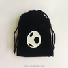 Custom Logo Printed Luxury Velvet Jewelry Bag Drawstring Pouch Soft Fabric Gift Packaging for Necklace Earrings Rings Bracelet