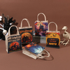 Eco Friendly Laminated Hemp Bag Custom Printing Wholesale Natural Linen Tote Bags Jute Helloween Shopping Bag