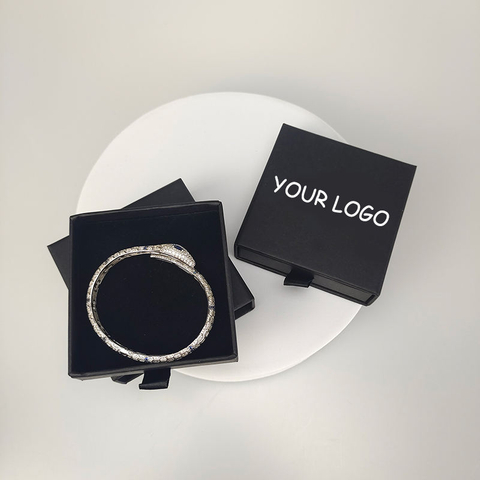 Custom Logo Exclusive Jewelry Gift Packaging Handmade Cardboard Slide Drawer for Necklaces Premium Paper Jewelry Box