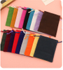 Multi-Color Luxury Soft Velvet Drawstring Pouch Bulk Custom Logo for Jewelry Storage Gift Wedding Christmas Velvet Jewelry Bag