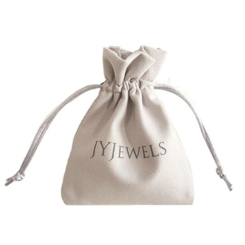 8*10 cm Pink Bijoux Custom Suede Cloth Jewelry Bags, Customized Drawstring Bag Suede Jewelry Pouch with logo