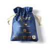 Customized Gold Hot Stamping Satin Jewelry Pouch Satin Dust Bag Silk Satin Jewelry Drawstring Bags With logo