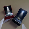 Led Black Lacquer logo Silk Screen Luxury Jewellery Boxwith Lights Led Jewellery Package Custom Ring Boxes Jewelry Box