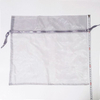 High Quality Gray Organza Pouch for Jewelry Custom Wholesale with Drawstring Sealing Handle for Gift Packaging with Logo