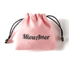 Luxurious Velvet Jewelry Package Pouch Custom Logo Stylish Small Portable Jewelry Suede Pouch Bag Bracelet Suede Packaging Bag