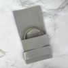 Custom Logo Printed Jewelry Bag Small Envelope Flap Microfiber Necklace Earring Jewelry Packaging Pouch Bag