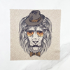 Lion Pattern Microfiber Eyeglasses Glasses Cleaning Cloth Eyewear Accessories Sunglasses Screen Lens Cleaner Cloth