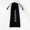 Wholesale Customized logo Satin Bags Lashes Satin Hair Extension Bag with Tassels Tassel Drawstring Velvet Bags