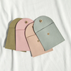 Custom Logo Printed Microfiber Gift Bag Necklace Jewellery Packaging Bag Envelope Microfiber Jewelry Pouch with Button