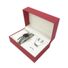 Wholesale Hot Sale PU Leather Necklace Watch Box Lovers on the Table Jewelry Box Watch Necklace Set Box