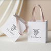 High Quality Ribbon Handles Paper Bag Jewellery Luxury Wedding Gift Shopping Bag Custom Logo Printed Paper Jewelry Bags