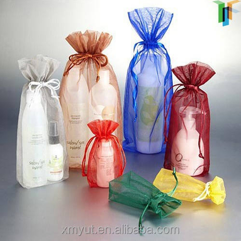 Cheap Personalized Organza Gift Bags/pouch or Customized Drawstring Recyclable Screen Printing,hot Stamping More Than 22 Colors