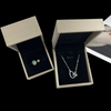 Wholesale Custom Logo High Quality Wedding Ring Box Leather Jewelry Box Bracelet Necklace Set Jewelry Packaging
