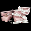 Box and Bag with Insert Set Jewelry Box Plus Jewelry Bag Paper Drawer Bracelet Necklace Earring Box Microfiber Pouch