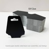 Jewelry Packaging Kraft Paper Card Black and White Folded Hanging Band for Necklaces and Hair Accessories Display Rope Bags