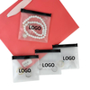 Custom Logo Mini Frosted PVC Ziplock Pouch Small Plastic Jewelry Zipper Bag for Rings Earrings Jewelry Packaging