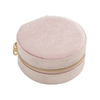 Professional Customized Velvet Zipper Closure Earring Storage Case Mini Luxury Packaging Leather Jewelry Box