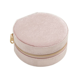 Professional Customized Velvet Zipper Closure Earring Storage Case Mini Luxury Packaging Leather Jewelry Box