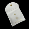 High Quality PU Leather Jewelry Container Custom Size Button Gift Bag with Logo Small Perfume Bag for Earrings Pouches