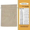 Recyclable Custom Linen Drawstring Bag Ready-Made for Party Wedding Wedding Candy Gift Bag Packaging Cotton Linen Jute Bag