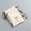 High Quality Custom Printing Suede Velvet Jewelry Bag Drawstring Gift Packaging Pouch Suede Jewelry Container for Necklace Ring