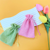 Recyclable Custom Linen Drawstring Pocket Crystal Sachet Bag Perfume Medal Jewelry Bag Jute Gift Jewelry Pouch with Logo