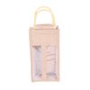 Jute Linen Wine Dust Tote Bag Shopping Bag Window Packaging Burlap Accept Customized with PVC Size Jewelry Pouch with logo
