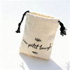 Custom Logo Organic Cotton Bags Muslin Shopping Pouch Canvas Drawstring Dust Bag for Handbag