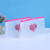 Custom Waterproof Eco Friendly Zipper Resealable Reuse Packaging Frosted Plastic PVC Bag